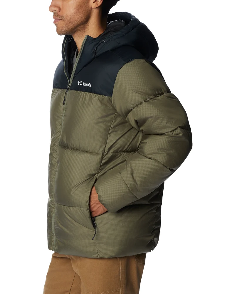 Puffect! Hooded Jacket stone green black"