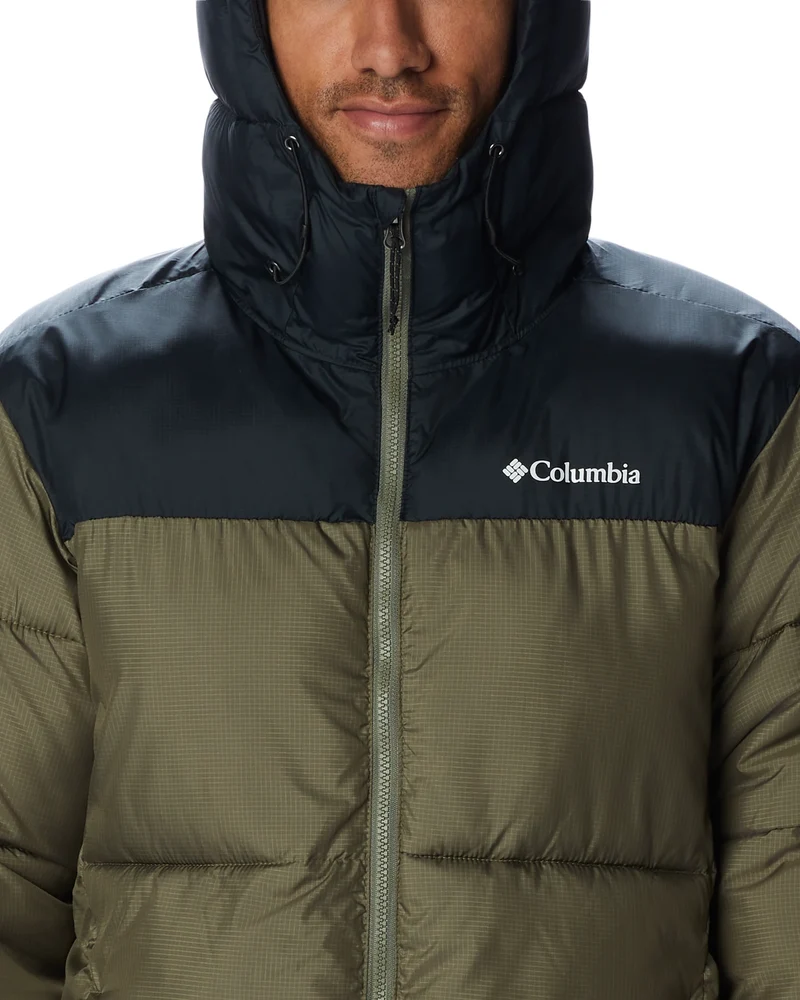 Puffect! Hooded Jacket stone green black"