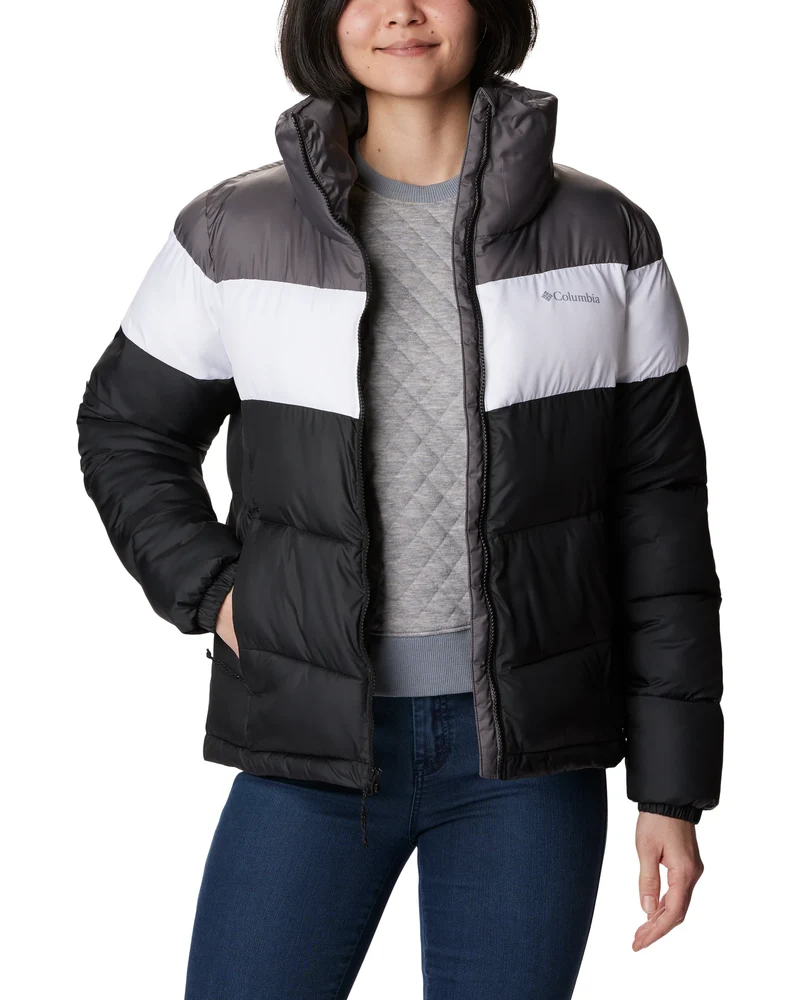 Puffect Color Blocked Jacket black/white