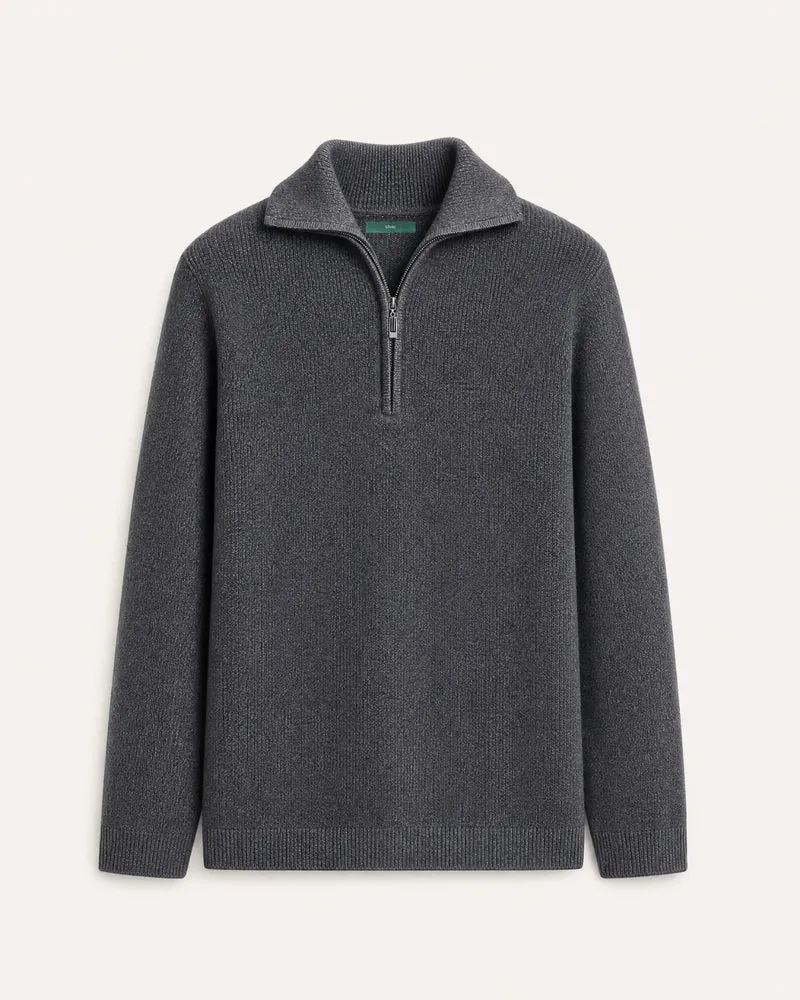 St Moritz Half-Zip Cashmere Knit Pullover