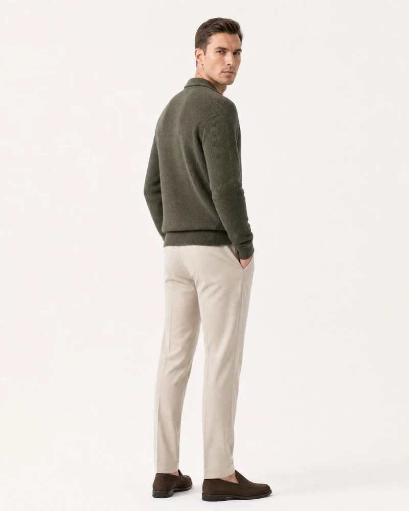 St Moritz Half-Zip Cashmere Knit Pullover