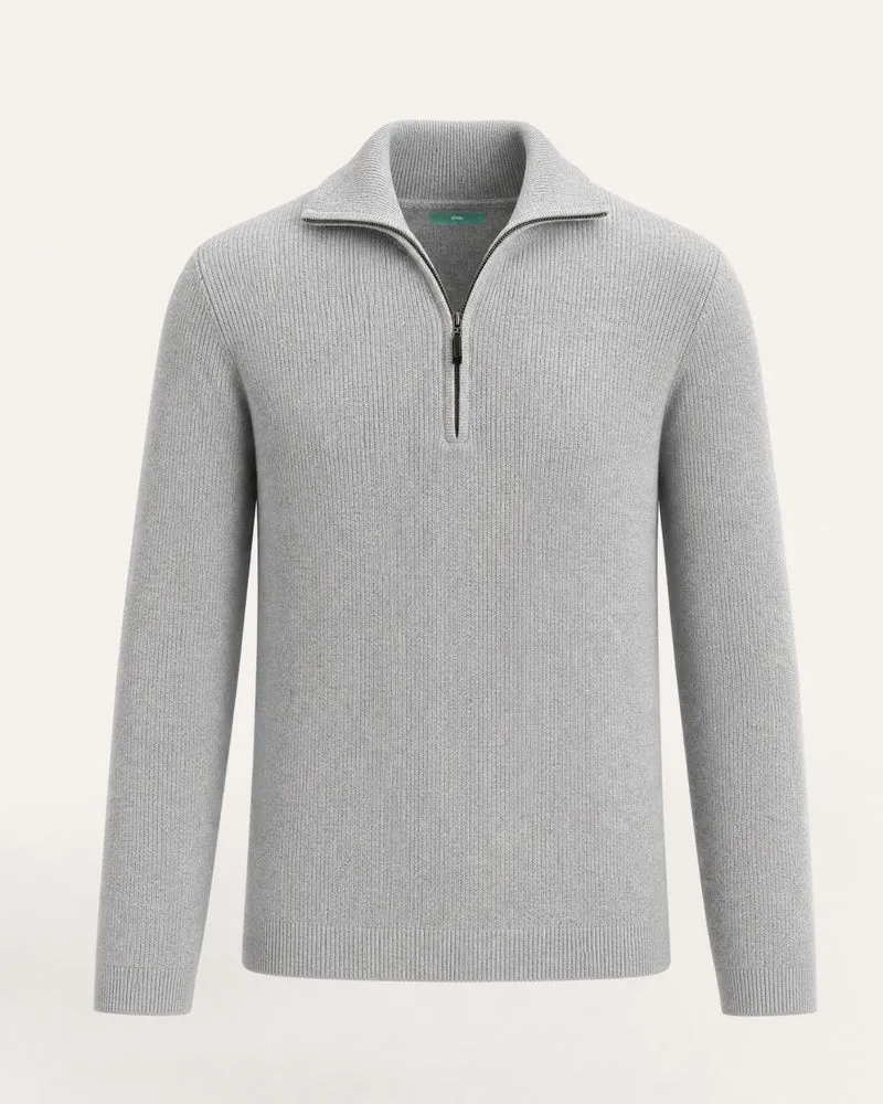 St Moritz Half-Zip Cashmere Knit Pullover