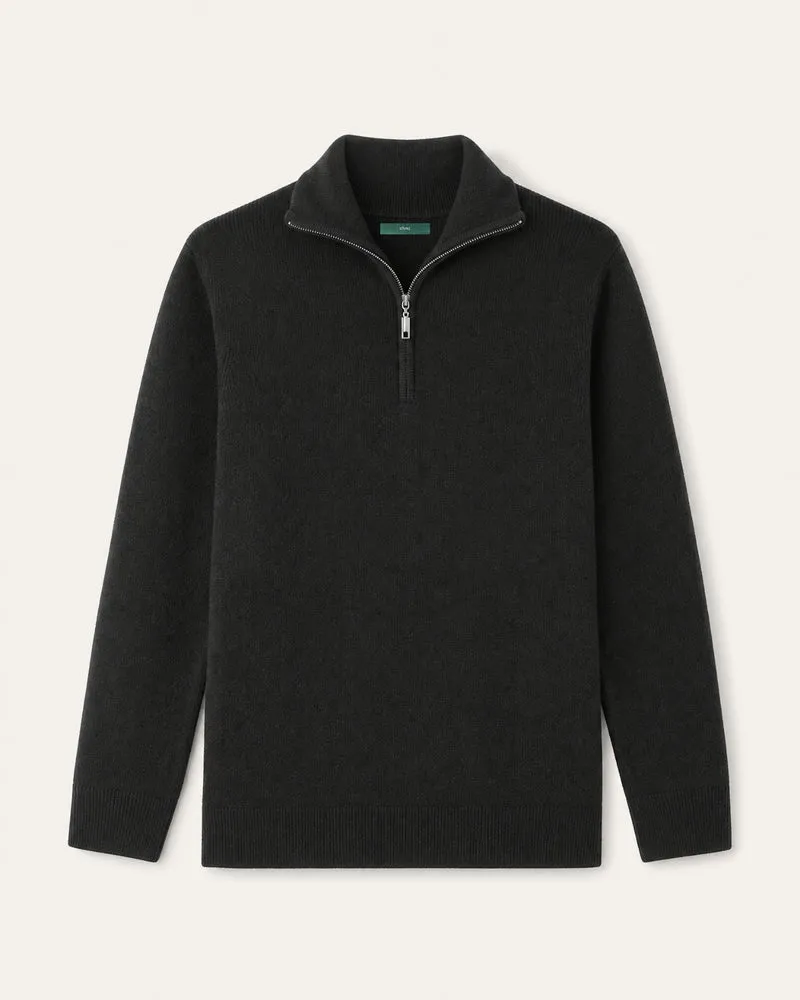 St Moritz Half-Zip Cashmere Knit Pullover