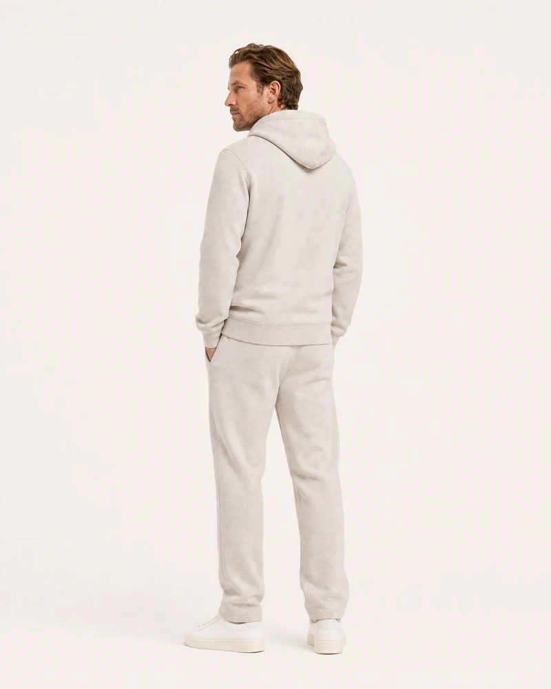 Cashmere Full-Zip Thickened Hooded Cardigan