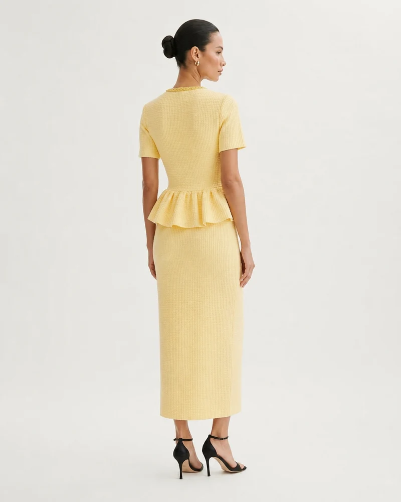 Embellished Short Sleeve Dress
