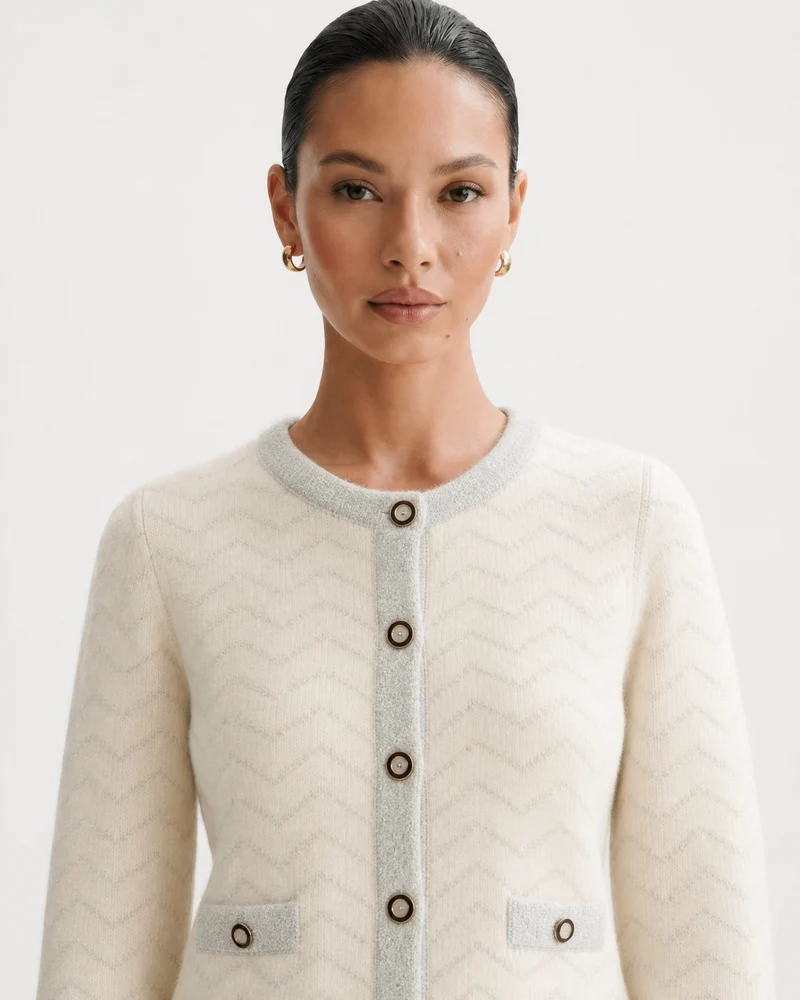 Diana Tweed-Style Knit Skirt Set