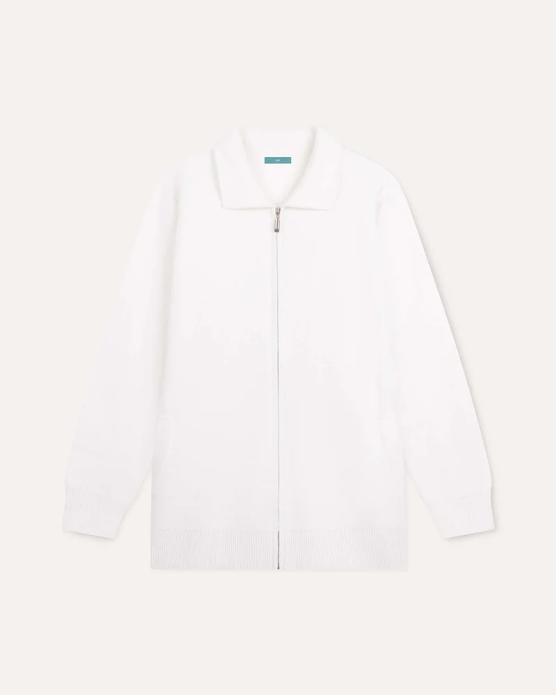 Cashmere Blend Cardigan Jacket Full Zip