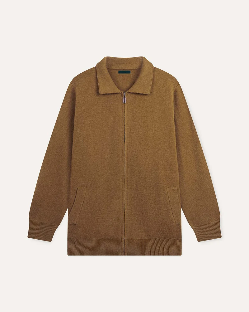 Cashmere Blend Cardigan Jacket Full Zip