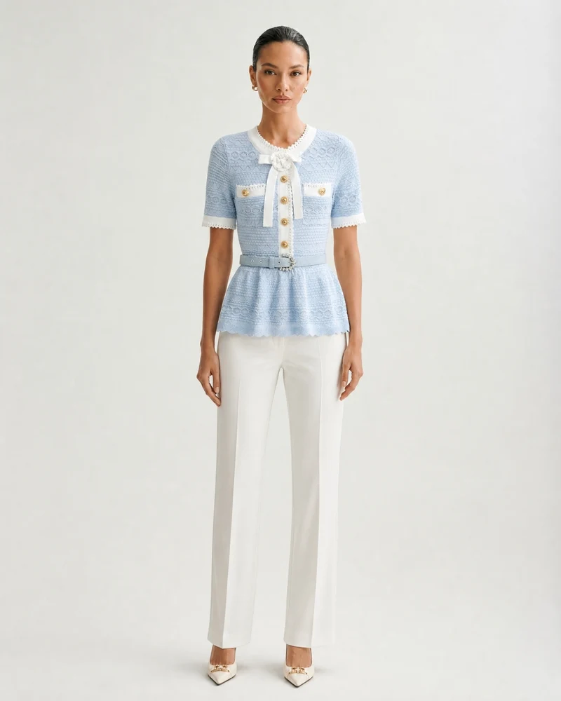 Zira Classic Pearl Tweet Short With Belt