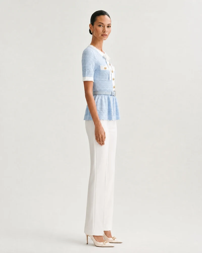 Zira Classic Pearl Tweet Short With Belt
