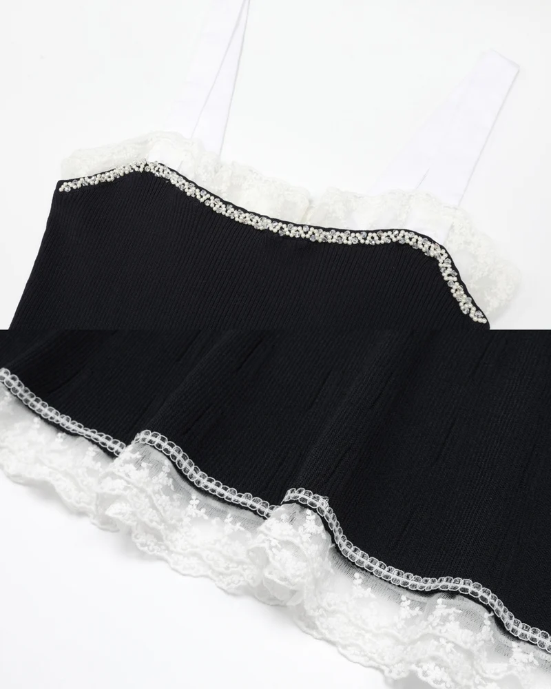 Celebrity Rhinestone Dress Short Sleeve