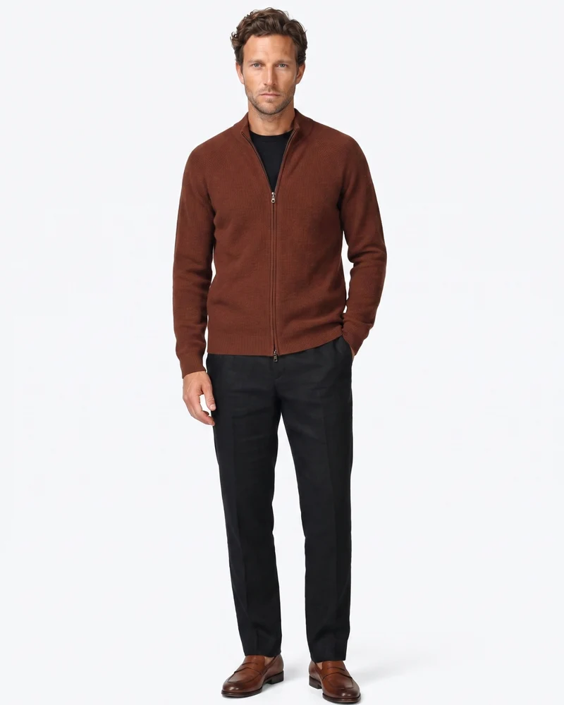 High End Cashmere Zipper Jacket
