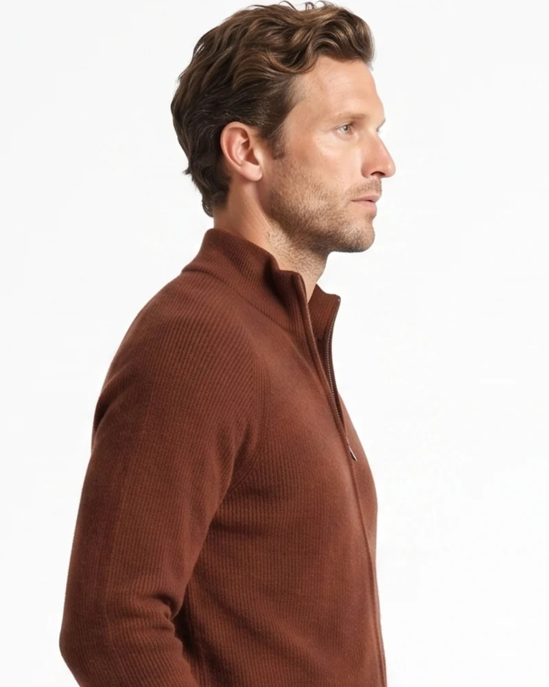 High End Cashmere Zipper Jacket