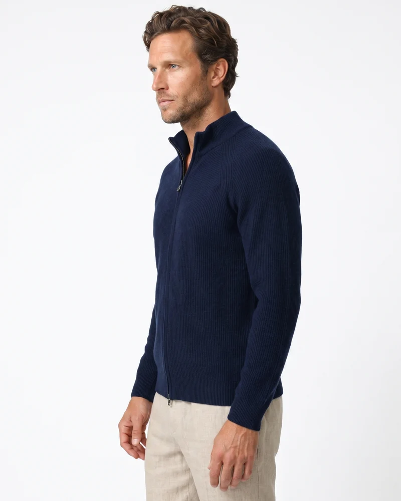 High End Cashmere Zipper Jacket