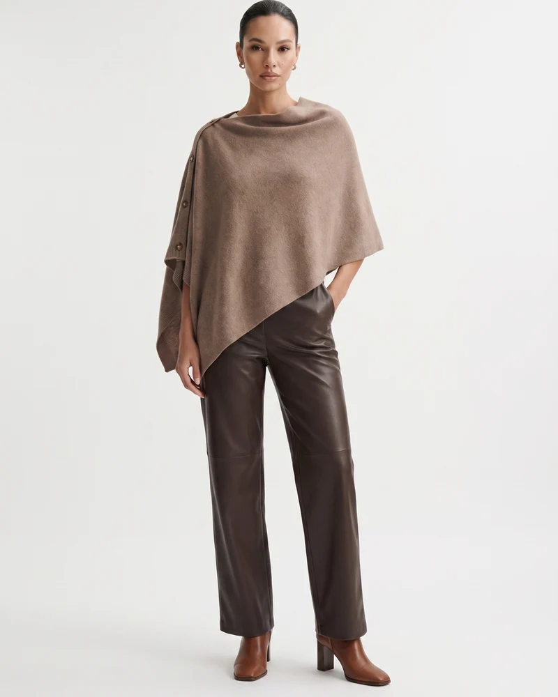 Kiara Cashmere Knit Triangle Shawl