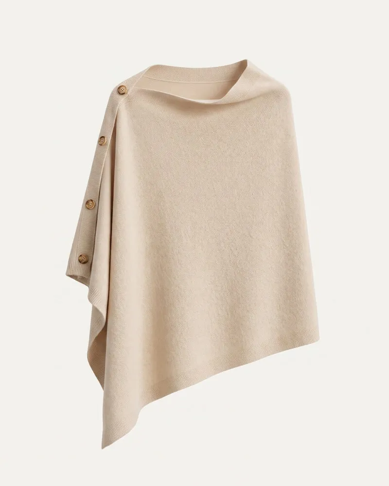 Kiara Cashmere Knit Triangle Shawl