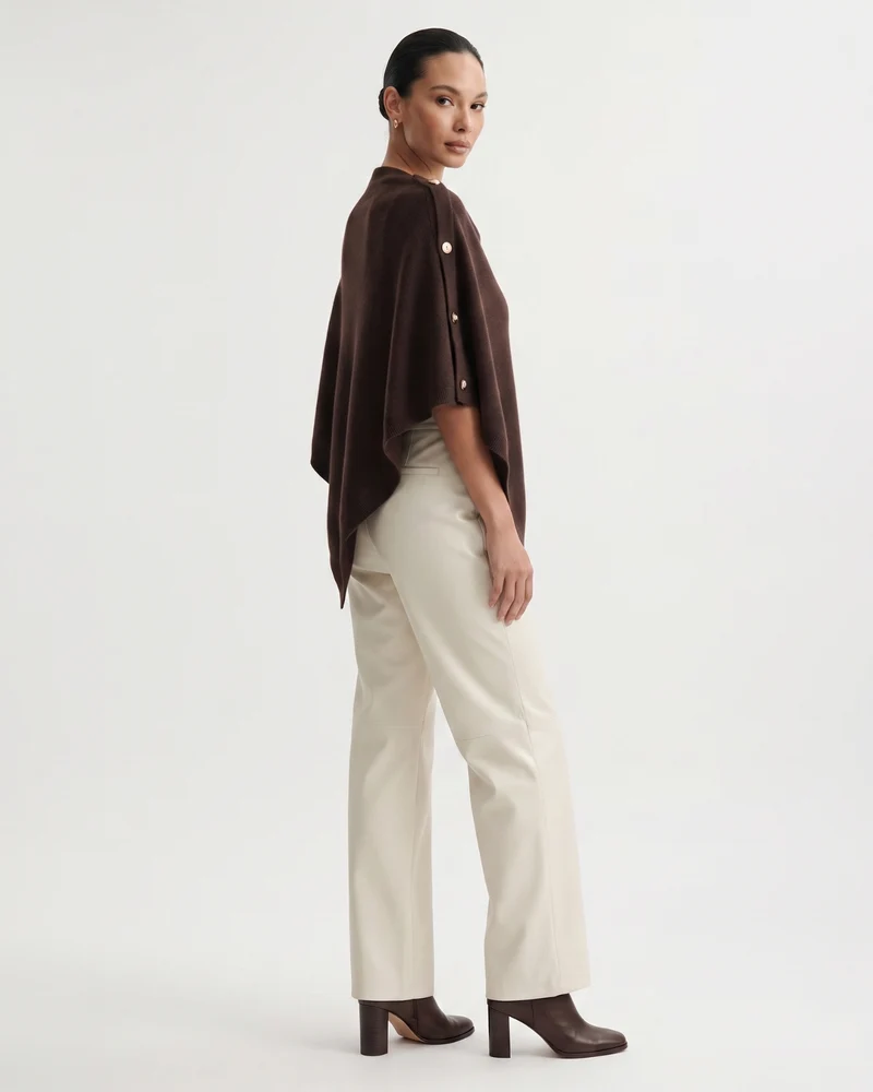 Kiara Cashmere Knit Triangle Shawl