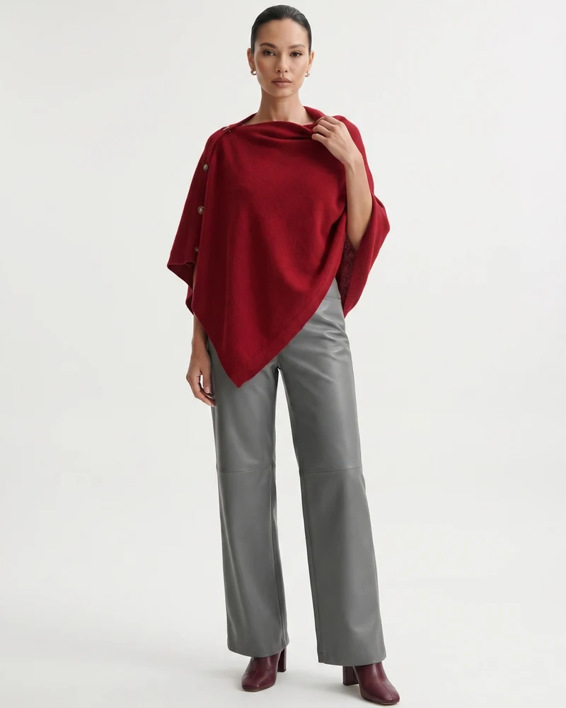 Kiara Cashmere Knit Triangle Shawl