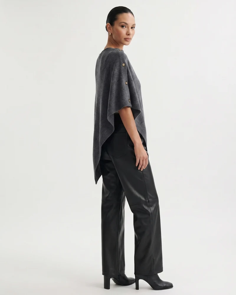 Kiara Cashmere Knit Triangle Shawl