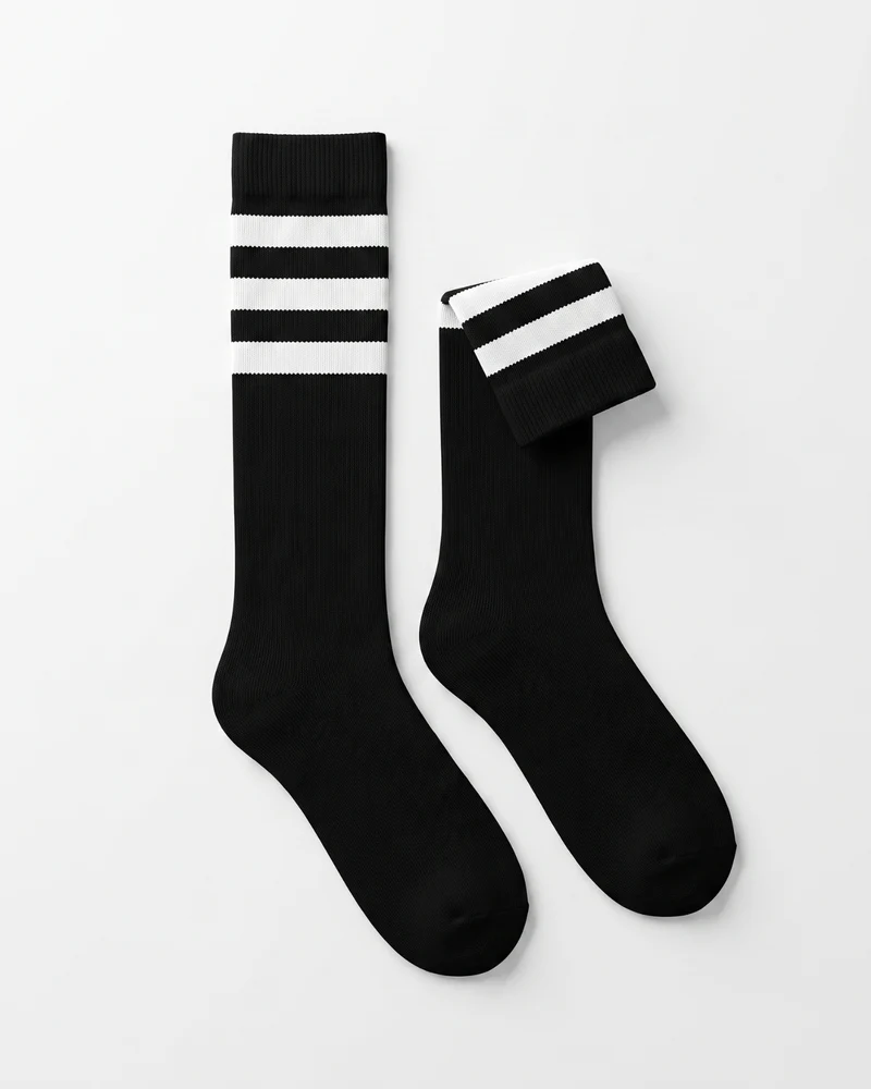 Cashmere Striped Long Socks