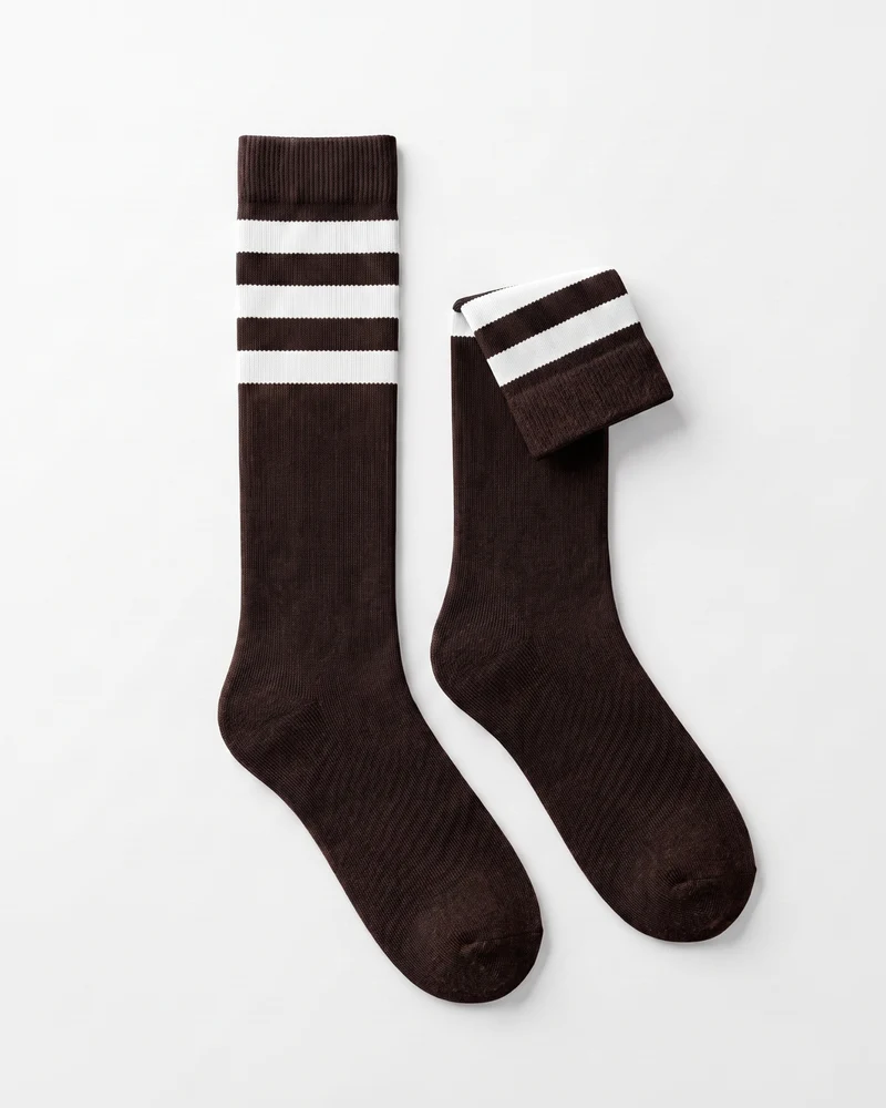 Cashmere Striped Long Socks