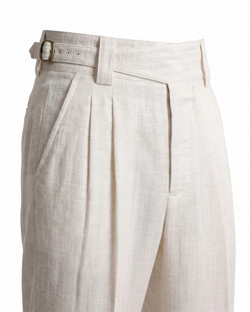 Vintage Tencel Linen Straight Leg Casual Pants
