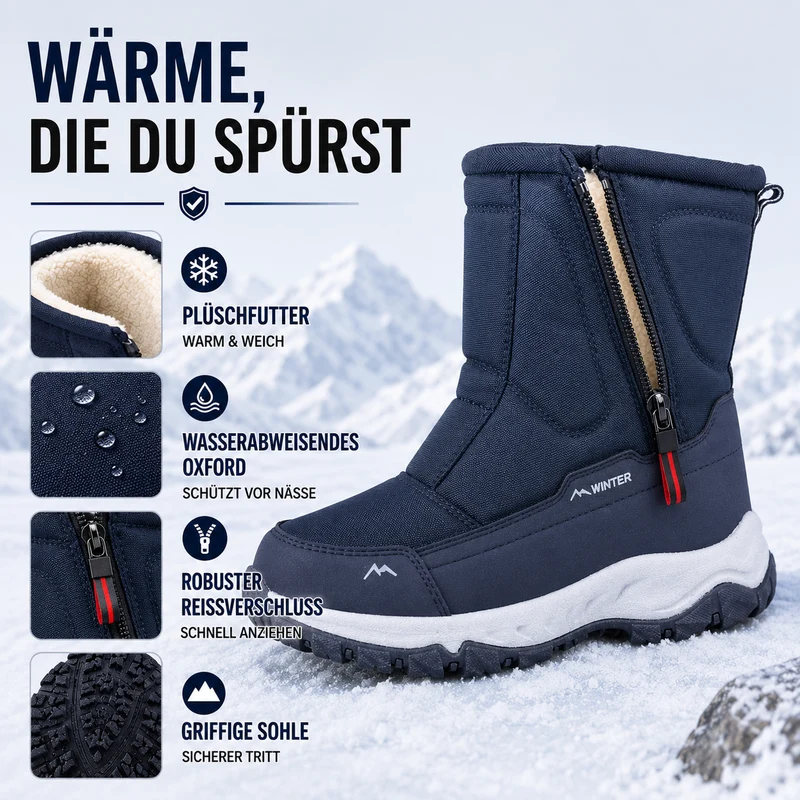 Wasserdichte Winterstiefel Damen – Warm gefüttert