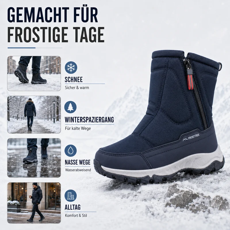 Wasserdichte Winterstiefel Damen – Warm gefüttert