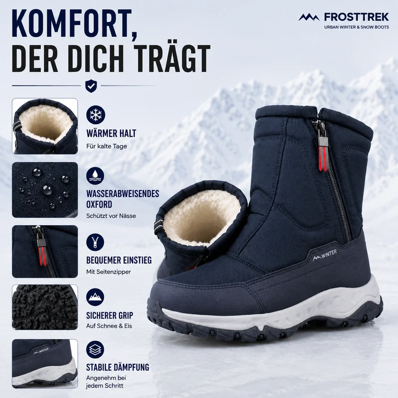 Wasserdichte Winterstiefel Damen – Warm gefüttert