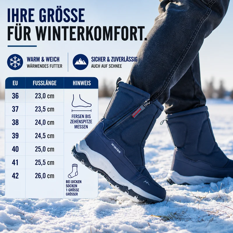 Wasserdichte Winterstiefel Damen – Warm gefüttert