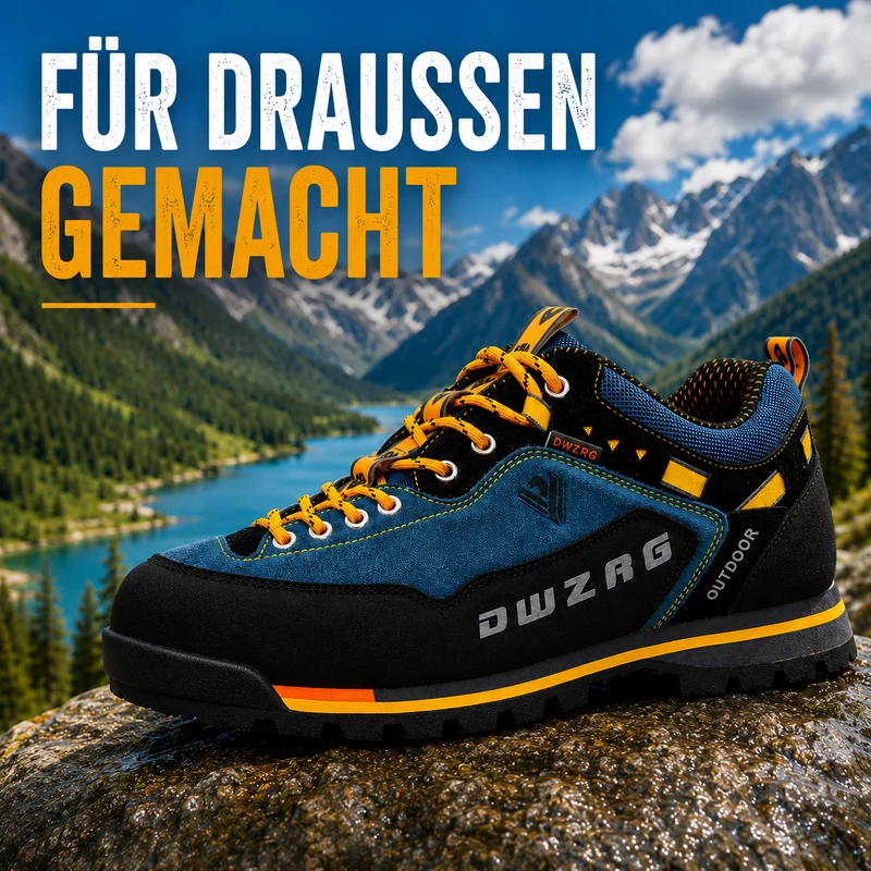 Wasserdichte Herren Wanderschuhe mit robustem Profil