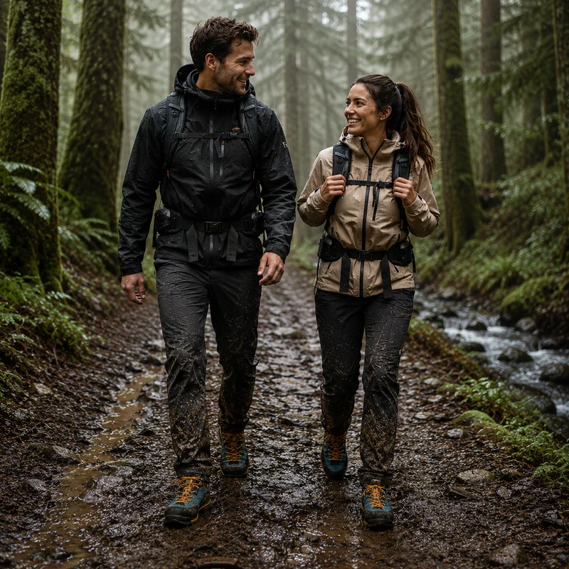 Wasserdichte Herren Wanderschuhe mit robustem Profil
