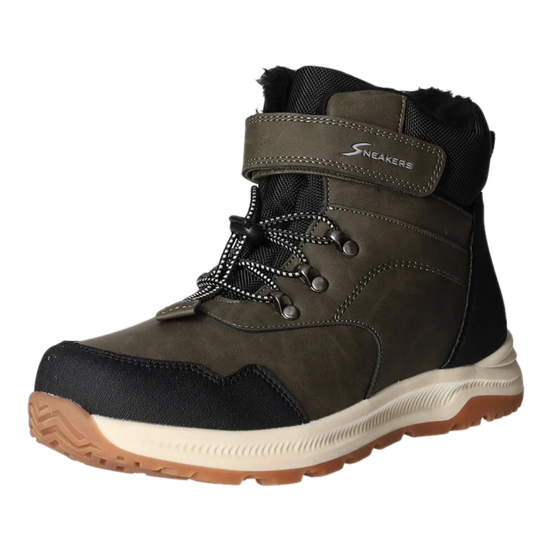 Sneakers Schlupf-/Klettstiefelette Warmfutter