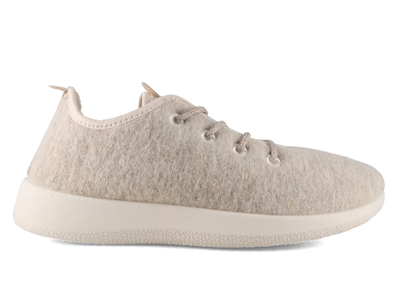Merino Woll-Sneaker - gefüttert, beige