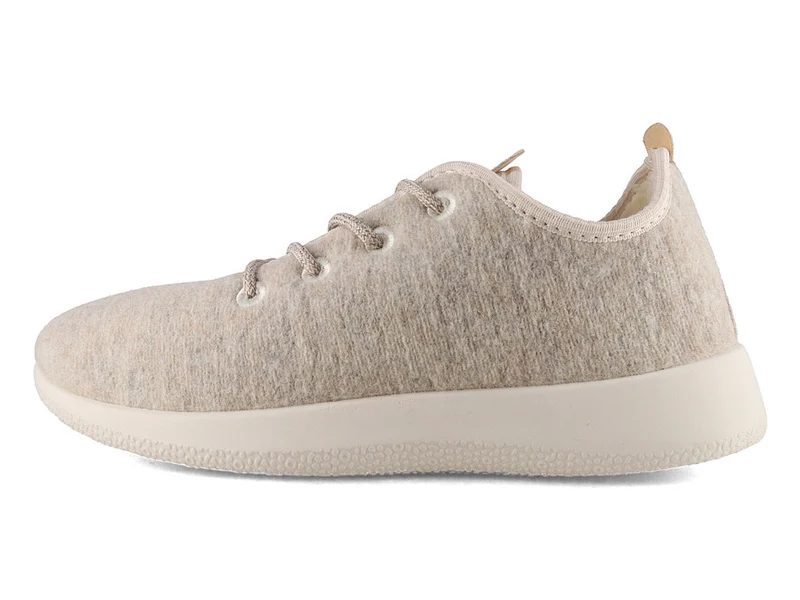 Merino Woll-Sneaker - gefüttert, beige