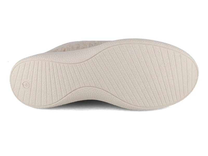 Merino Woll-Sneaker - gefüttert, beige