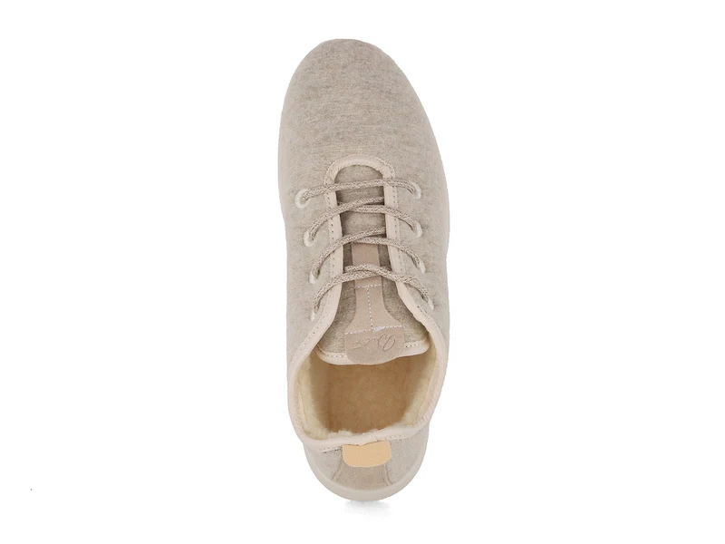 Merino Woll-Sneaker - gefüttert, beige