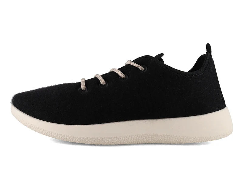 Merino Woll-Sneaker - schwarz