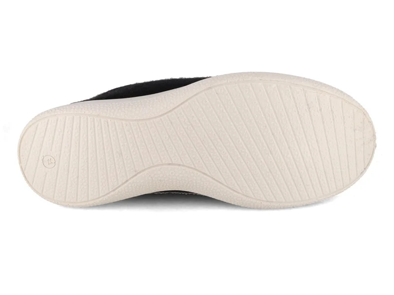 Merino Woll-Sneaker - gefüttert, schwarz