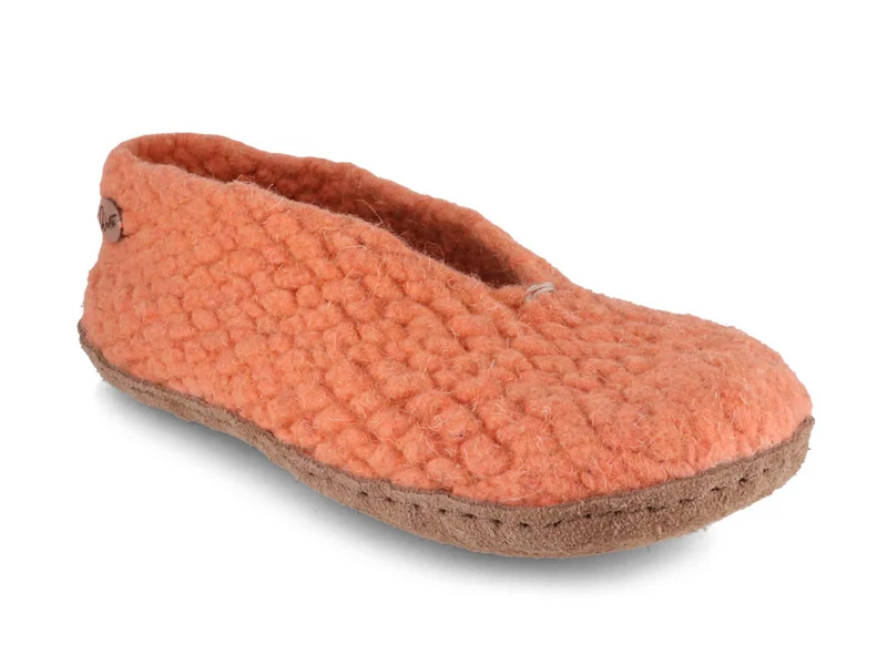 Woolies handgewebte Hausschuhe, apricot