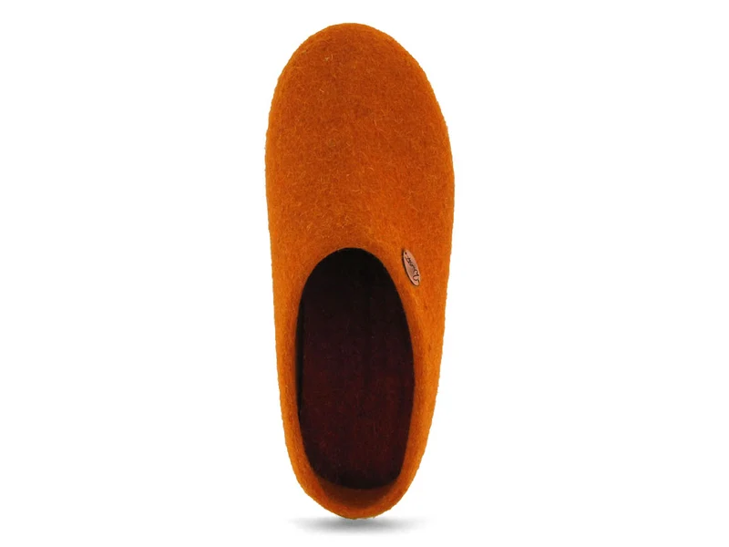 Filzpantoffeln mit Einlagen Classic, orange