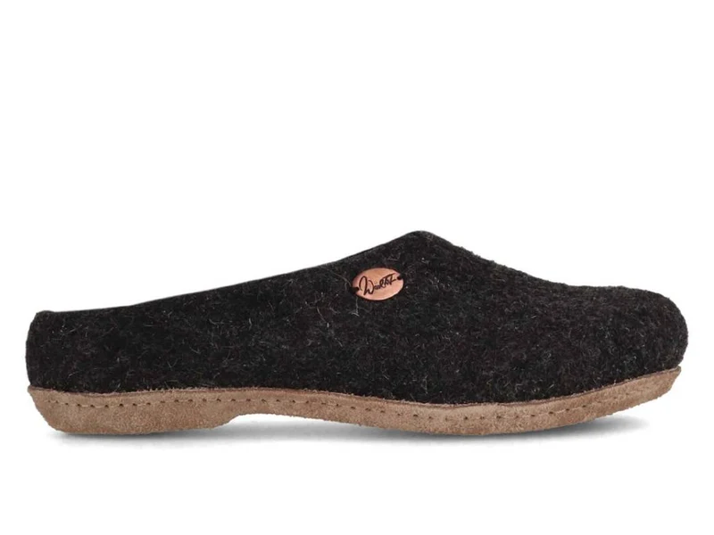 Filzpantoffeln mit Einlagen Classic, graphit