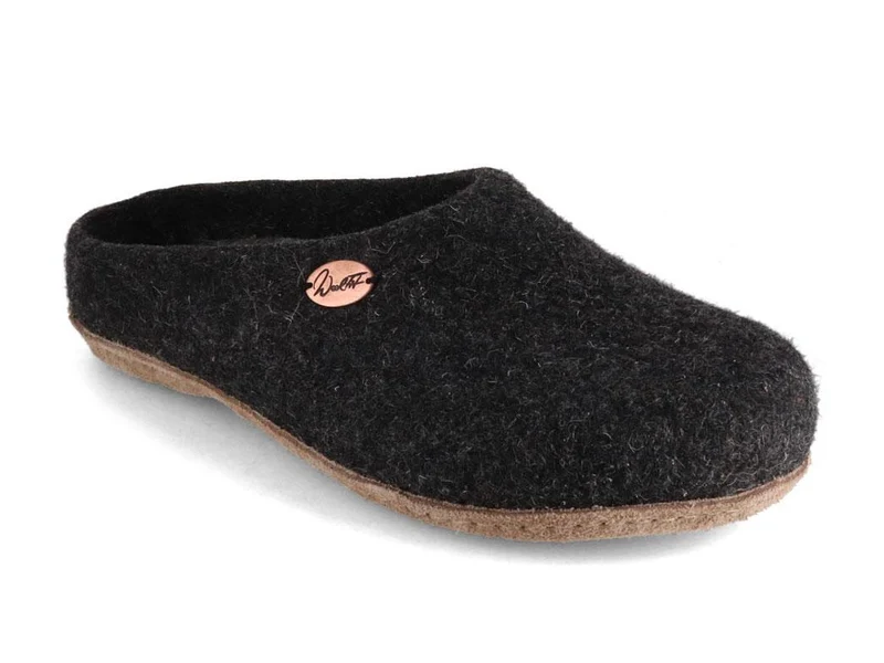Filzpantoffeln mit Einlagen Classic, graphit
