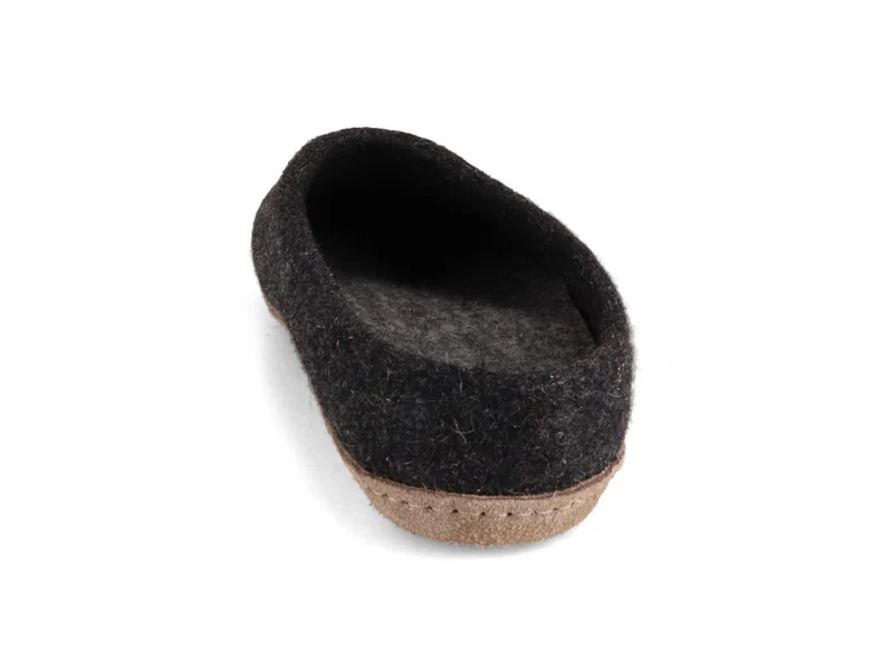 Filzpantoffeln mit Einlagen Classic, graphit