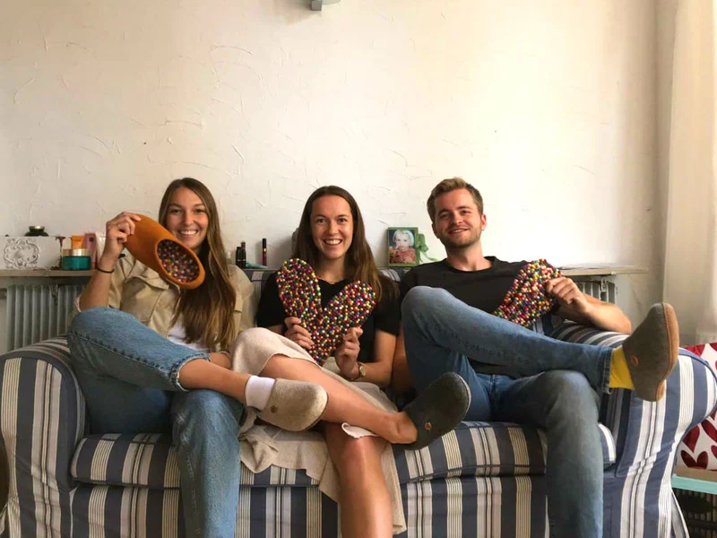 FeelGood Fußbett Massage Einlegesohlen, regenbogen