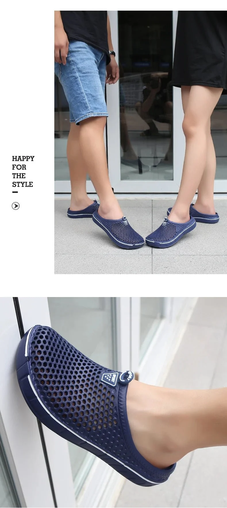 Paar-Slipper zum Hineinschlüpfen: Bequeme und atmungsaktive Sommerclogs für den Alltag