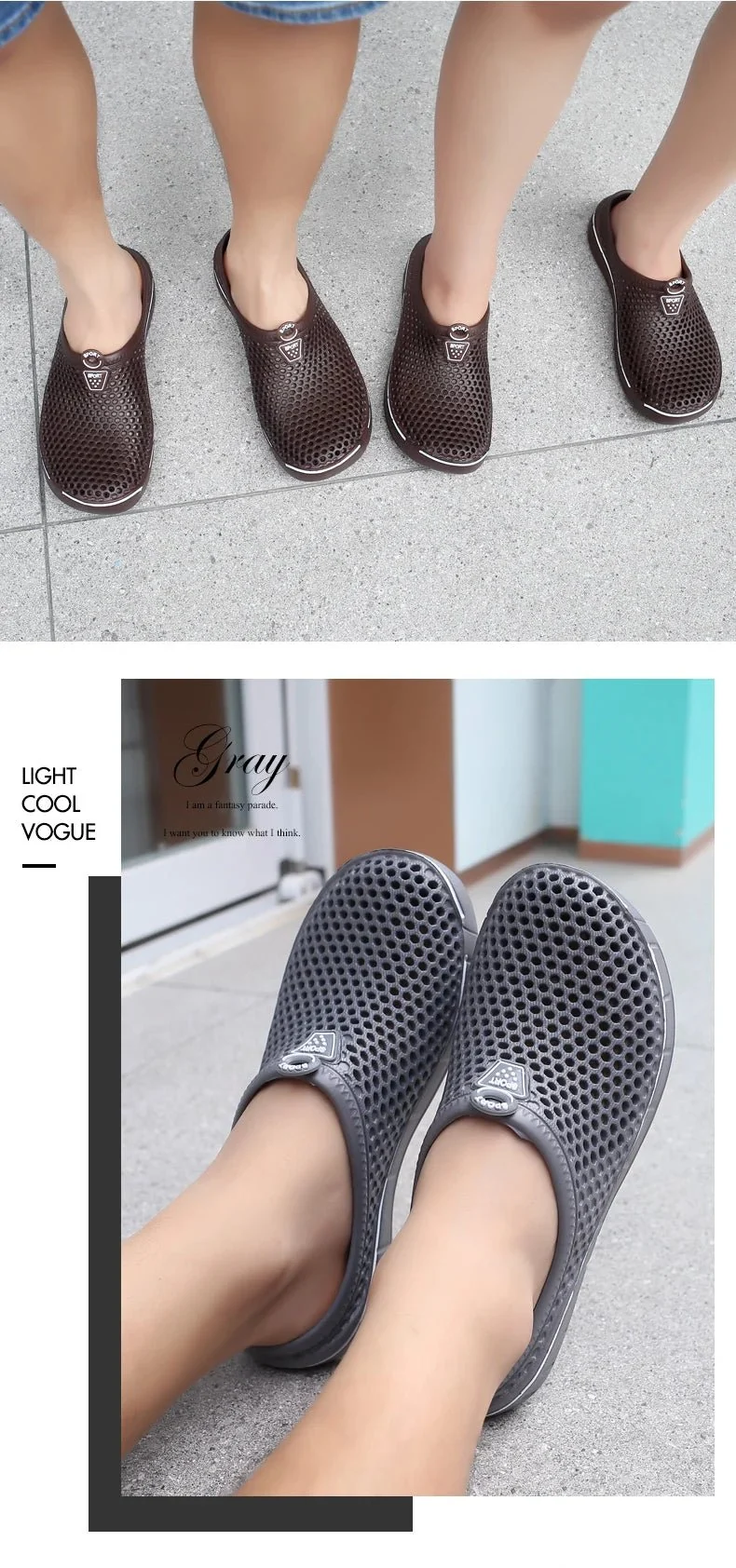 Paar-Slipper zum Hineinschlüpfen: Bequeme und atmungsaktive Sommerclogs für den Alltag