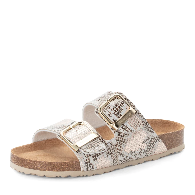 Tamaris Pantolette 27523 Beige/Snake