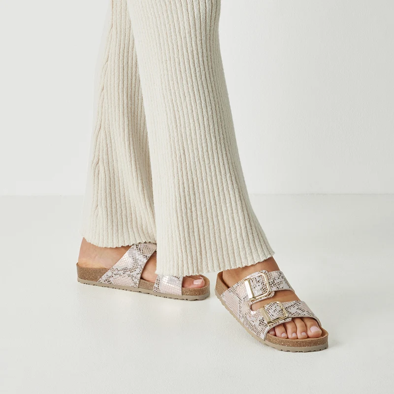 Tamaris Pantolette 27523 Beige/Snake