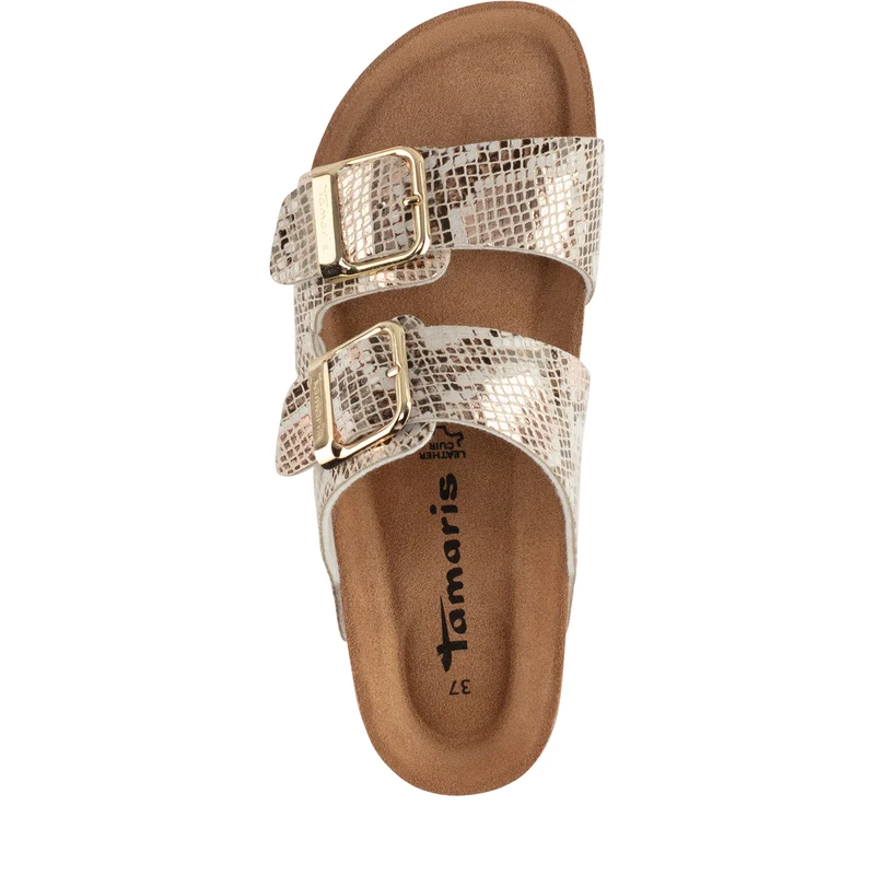 Tamaris Pantolette 27523 Beige/Snake